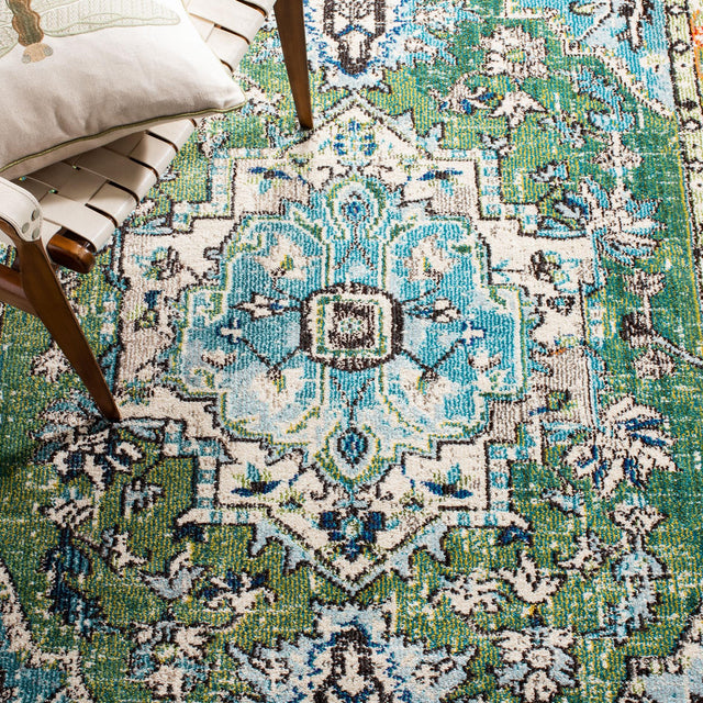 Safavieh Monaco Mnc207Y Green/Turquoise Rugs.