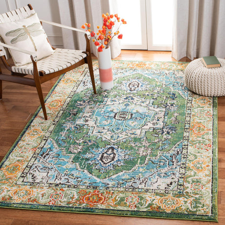 Safavieh Monaco Mnc207Y Green/Turquoise Rugs.