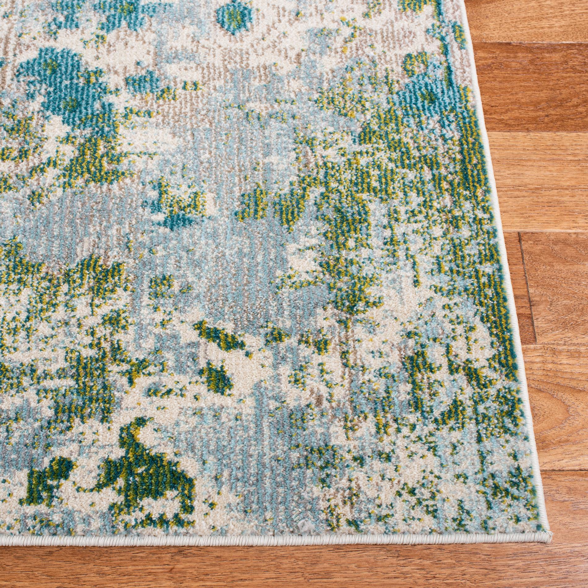 Safavieh Monaco Mnc219X Green/Turquoise Area Rug