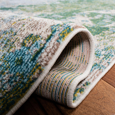 Safavieh Monaco Mnc219X Green/Turquoise Rugs.