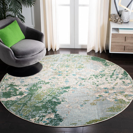 Safavieh Monaco Mnc219X Green/Turquoise Rugs.