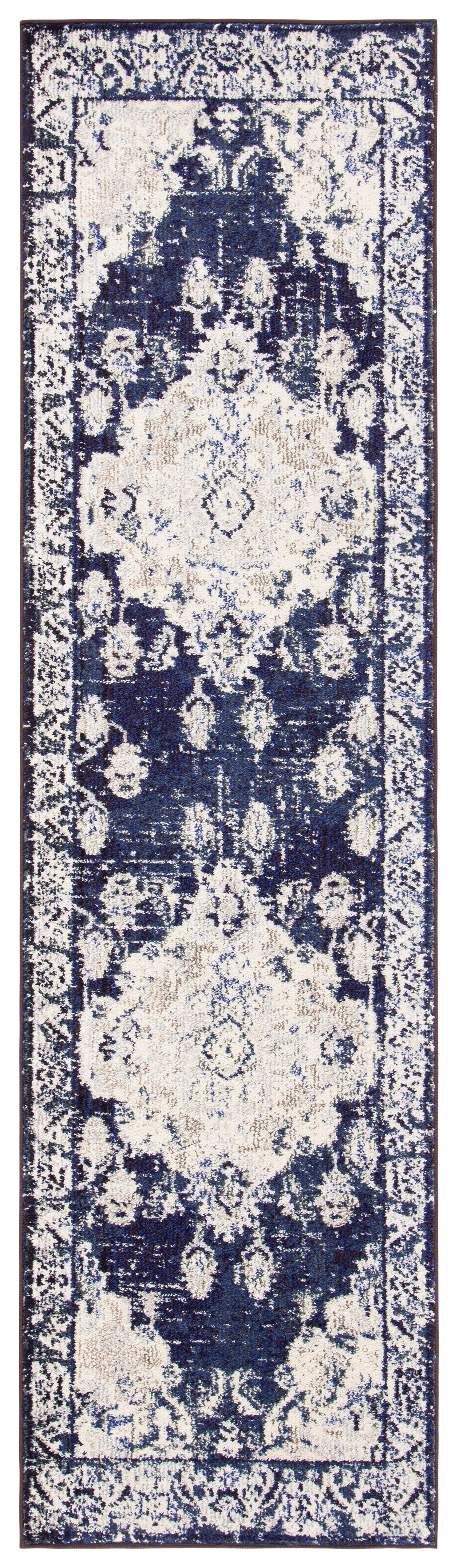 Safavieh Monaco Mnc243C Ivory/Navy Rugs.