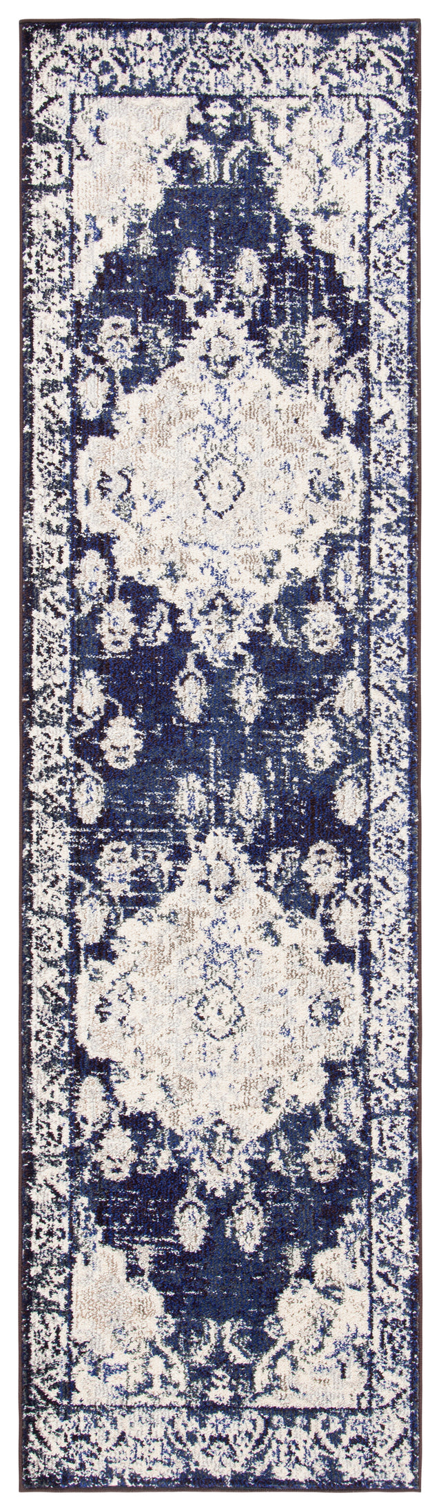 Safavieh Monaco Mnc243C Ivory/Navy Area Rug