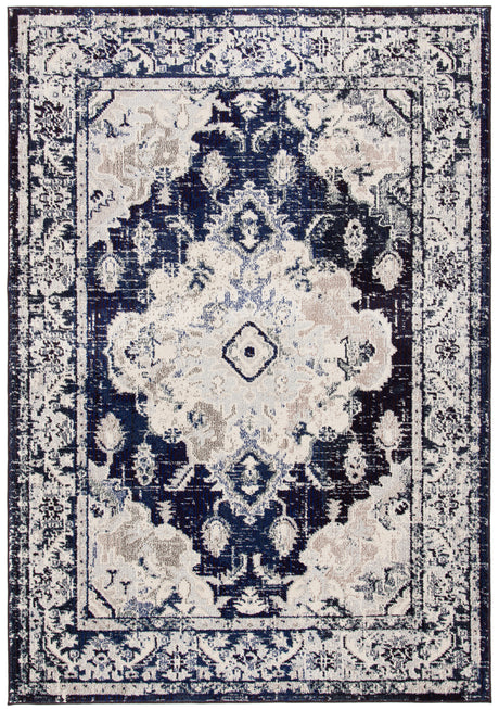 Safavieh Monaco Mnc243C Ivory/Navy Area Rug