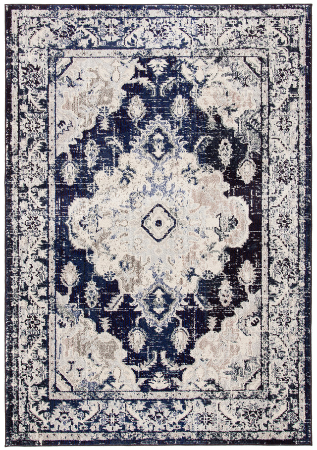 Safavieh Monaco Mnc243C Ivory/Navy Area Rug