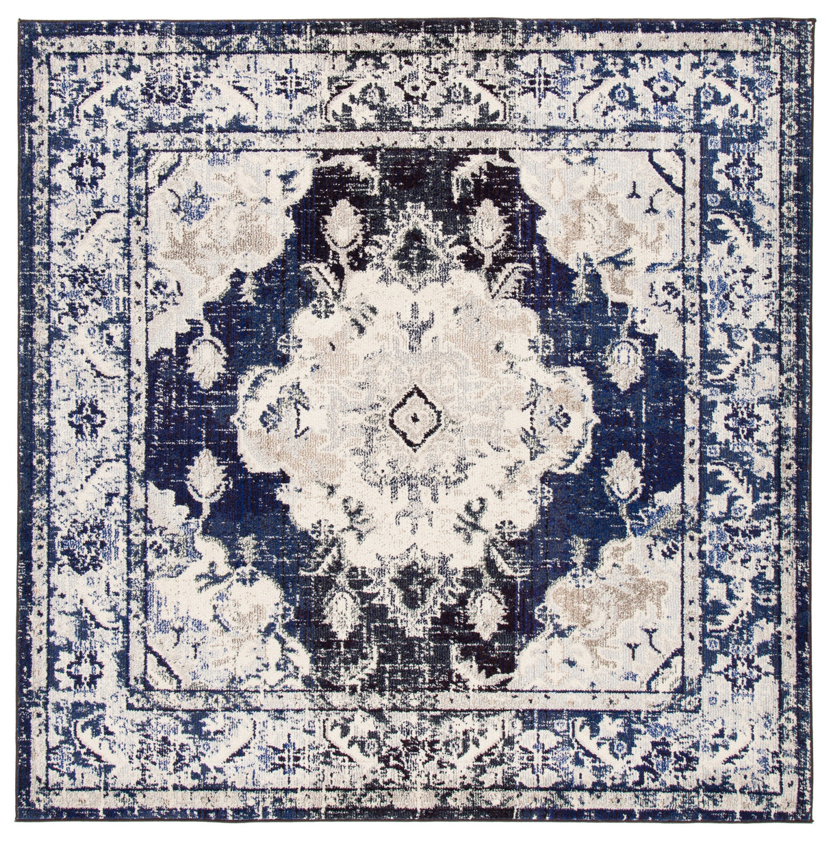 Safavieh Monaco Mnc243C Ivory/Navy Rugs.