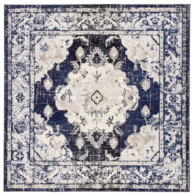 Safavieh Monaco Mnc243C Ivory/Navy Area Rug