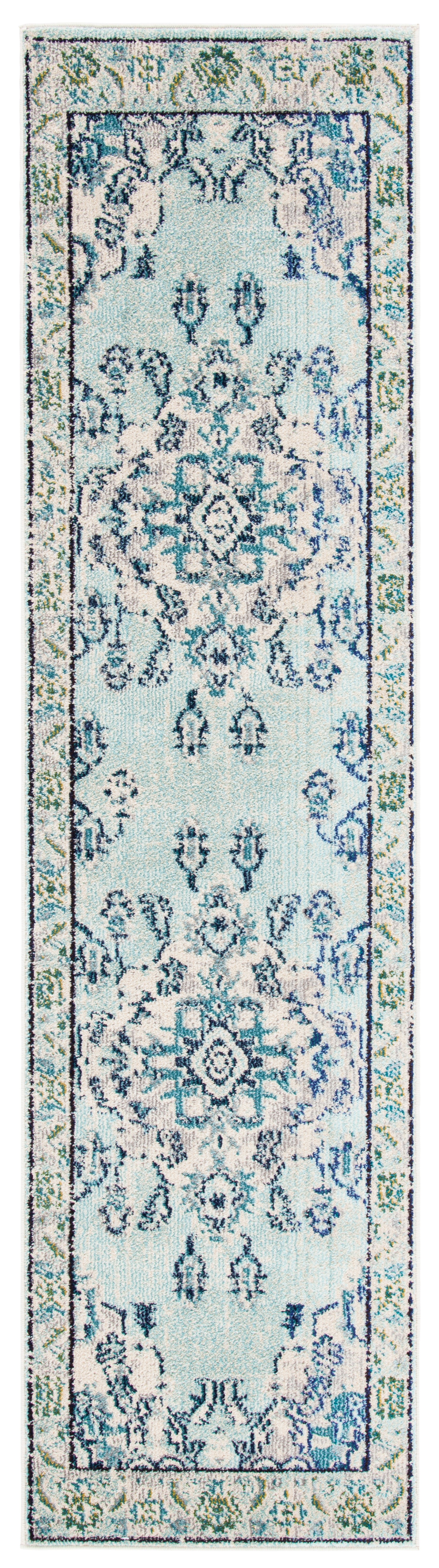 Safavieh Monaco Mnc243K Light Blue/Ivory Area Rug