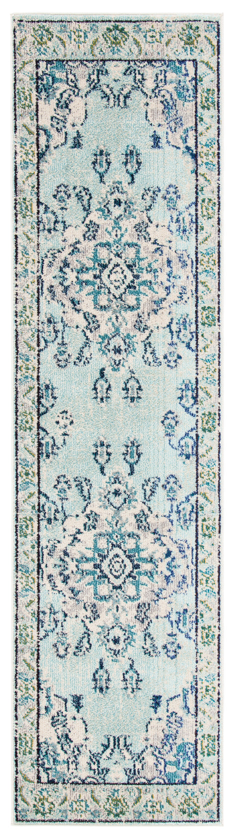 Safavieh Monaco Mnc243K Light Blue/Ivory Area Rug