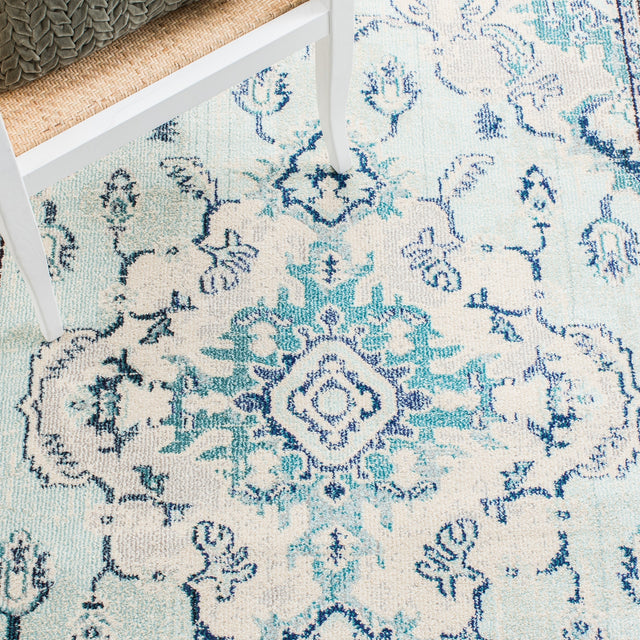 Safavieh Monaco Mnc243K Light Blue/Ivory Rugs.