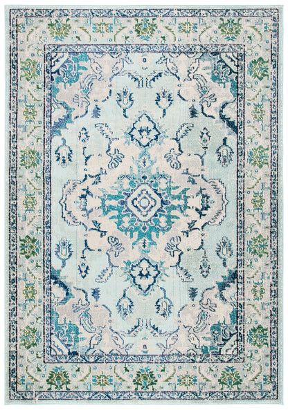 Safavieh Monaco Mnc243K Light Blue/Ivory Area Rug