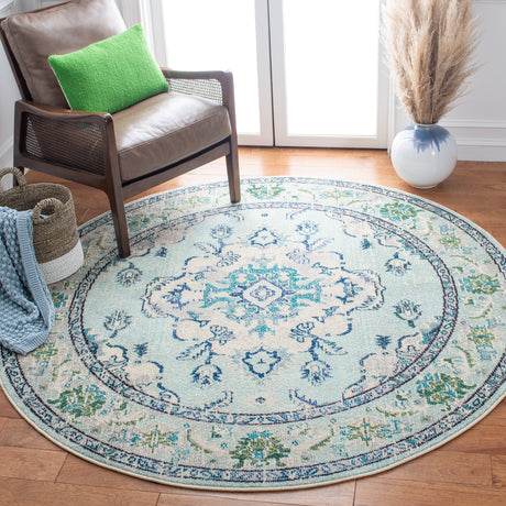 Safavieh Monaco Mnc243K Light Blue/Ivory Area Rug