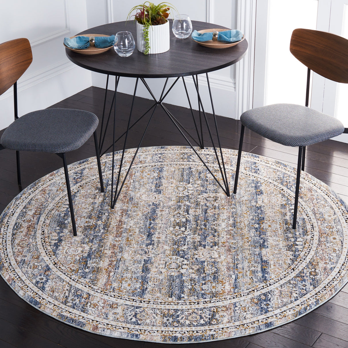 Safavieh Moondust Mnd658M Blue/Grey Rug.