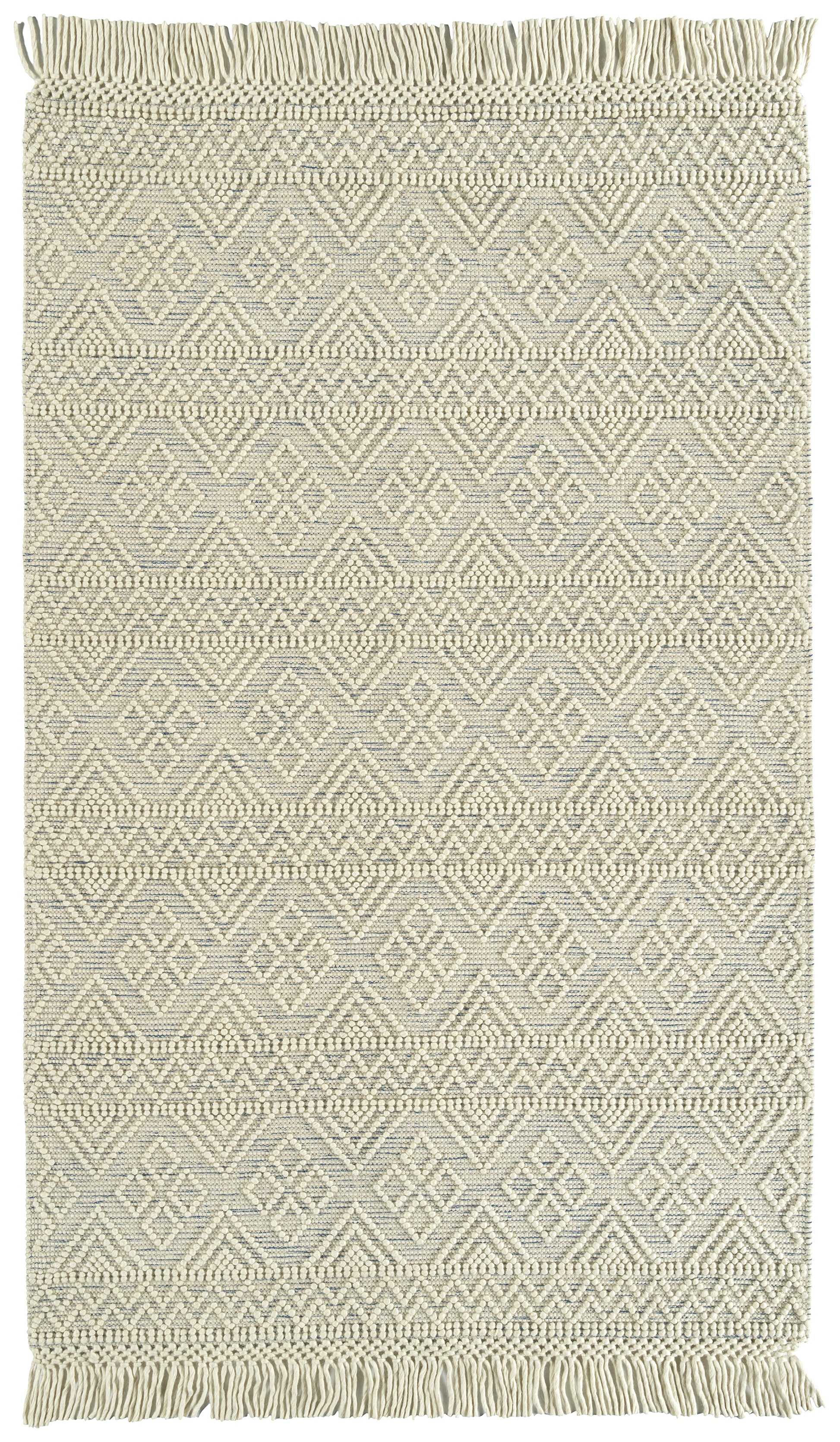 Kaleen Mara Mil01-01 Ivory, Blue Area Rug