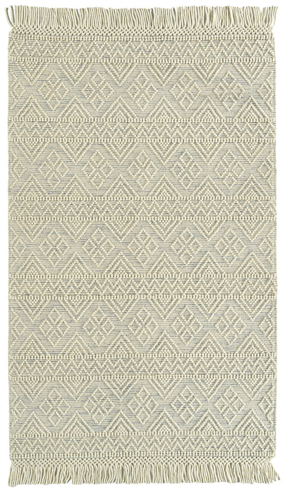 Kaleen Mara Mil01-01 Ivory, Blue Area Rug