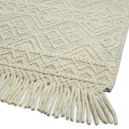 Kaleen Mara Mil01-01 Ivory, Blue Area Rug