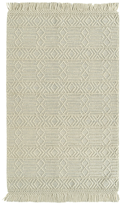 Kaleen Mara Mil02-01 Ivory, Steel Area Rug