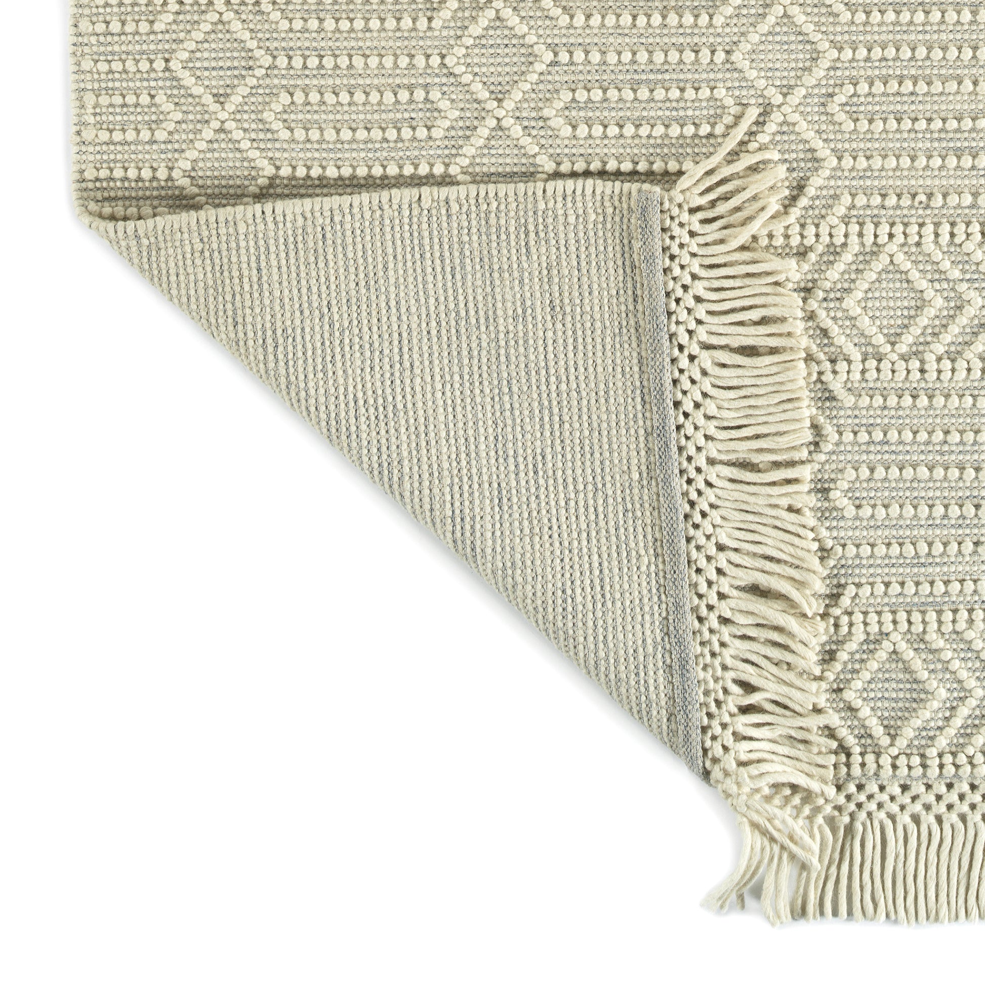 Kaleen Mara Mil02-01 Ivory, Steel Area Rug