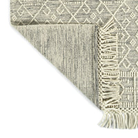 Kaleen Mara Mil03-01 Ivory, Black Area Rug