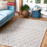 Safavieh Marbella Mrb321G Silver/Black Rug.