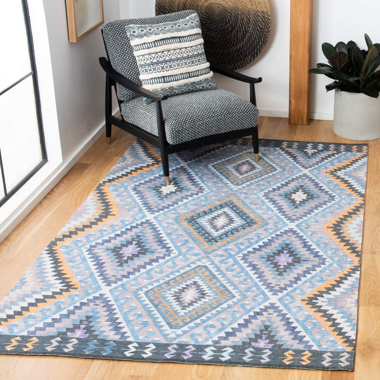 Safavieh Marbella Mrb644M Blue/Gold Rugs.