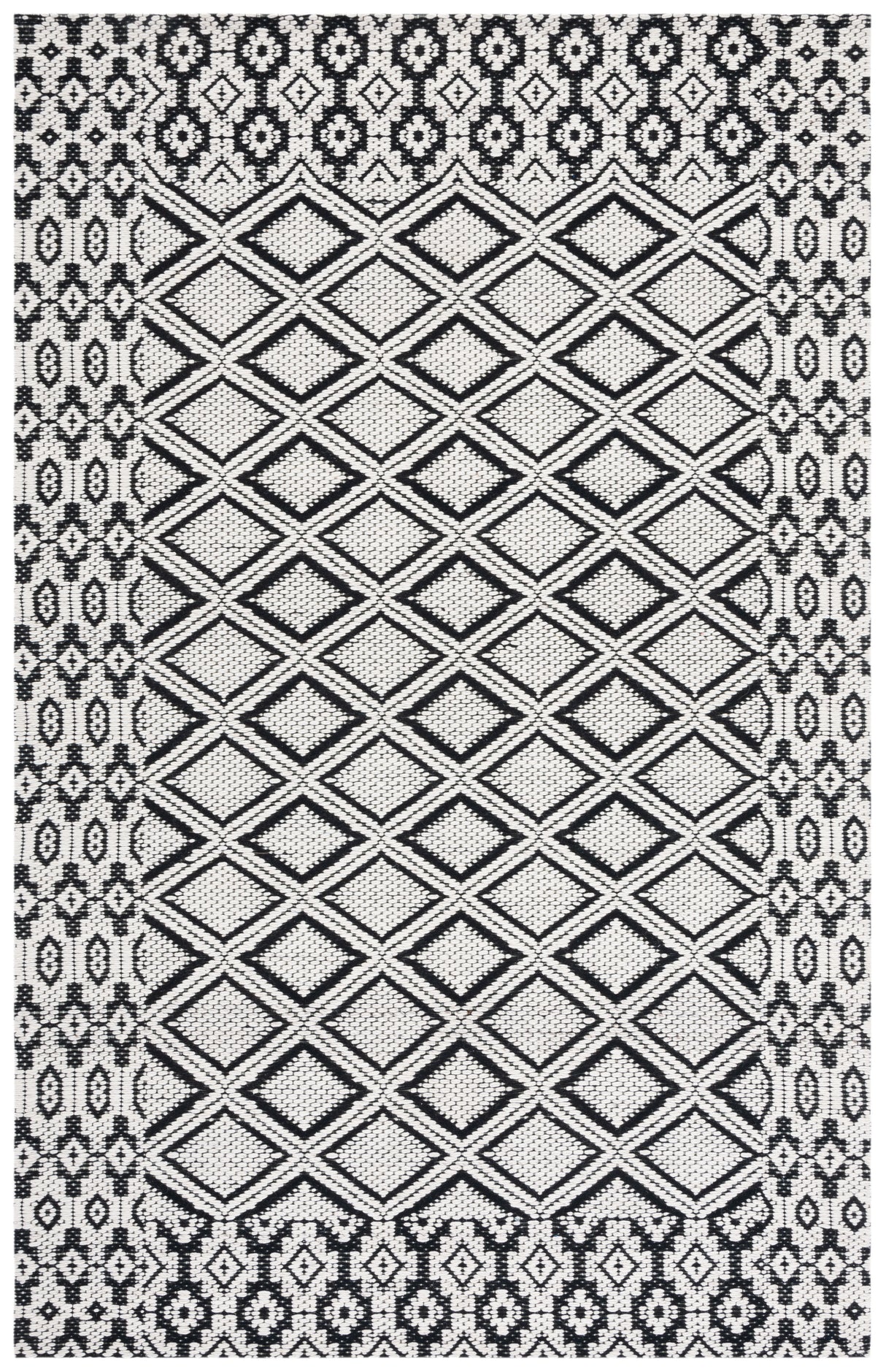 Safavieh Marbella Mrb951Z Ivory/Black Rug.