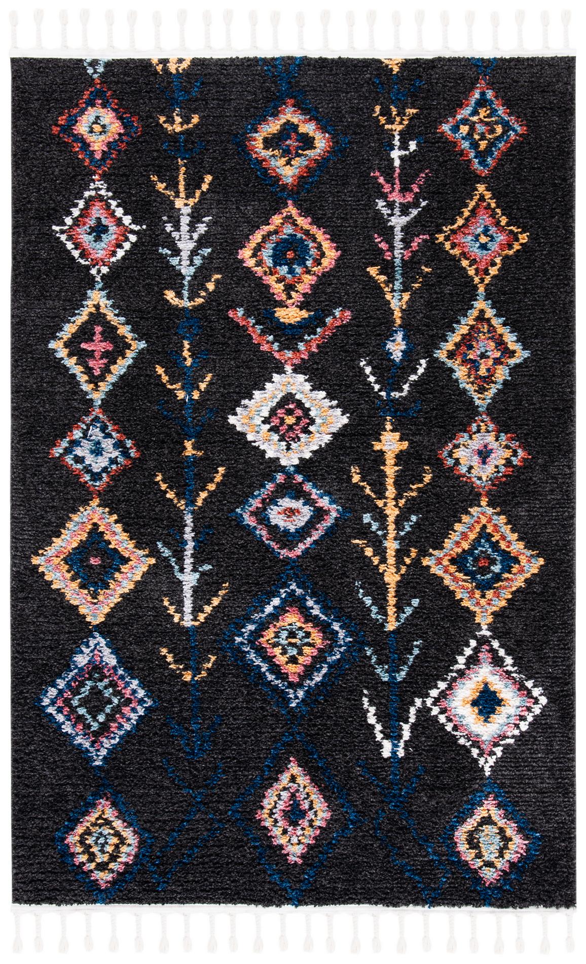 Safavieh Morocco Mrc908Z Black/Navy Area Rug