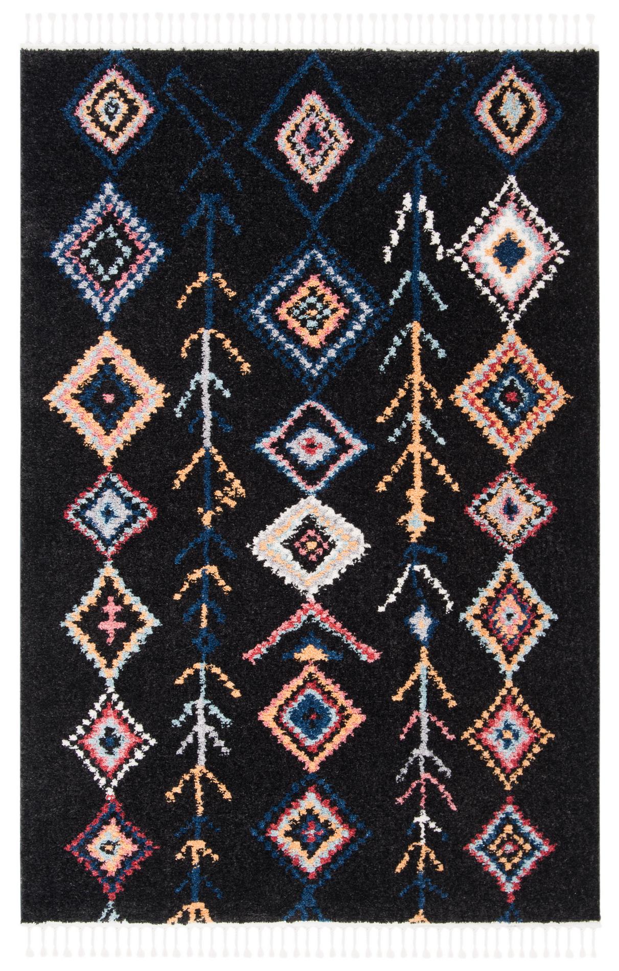 Safavieh Morocco Mrc908Z Black/Navy Area Rug