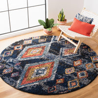 Safavieh Morocco Mrc941N Navy/Multi Area Rug