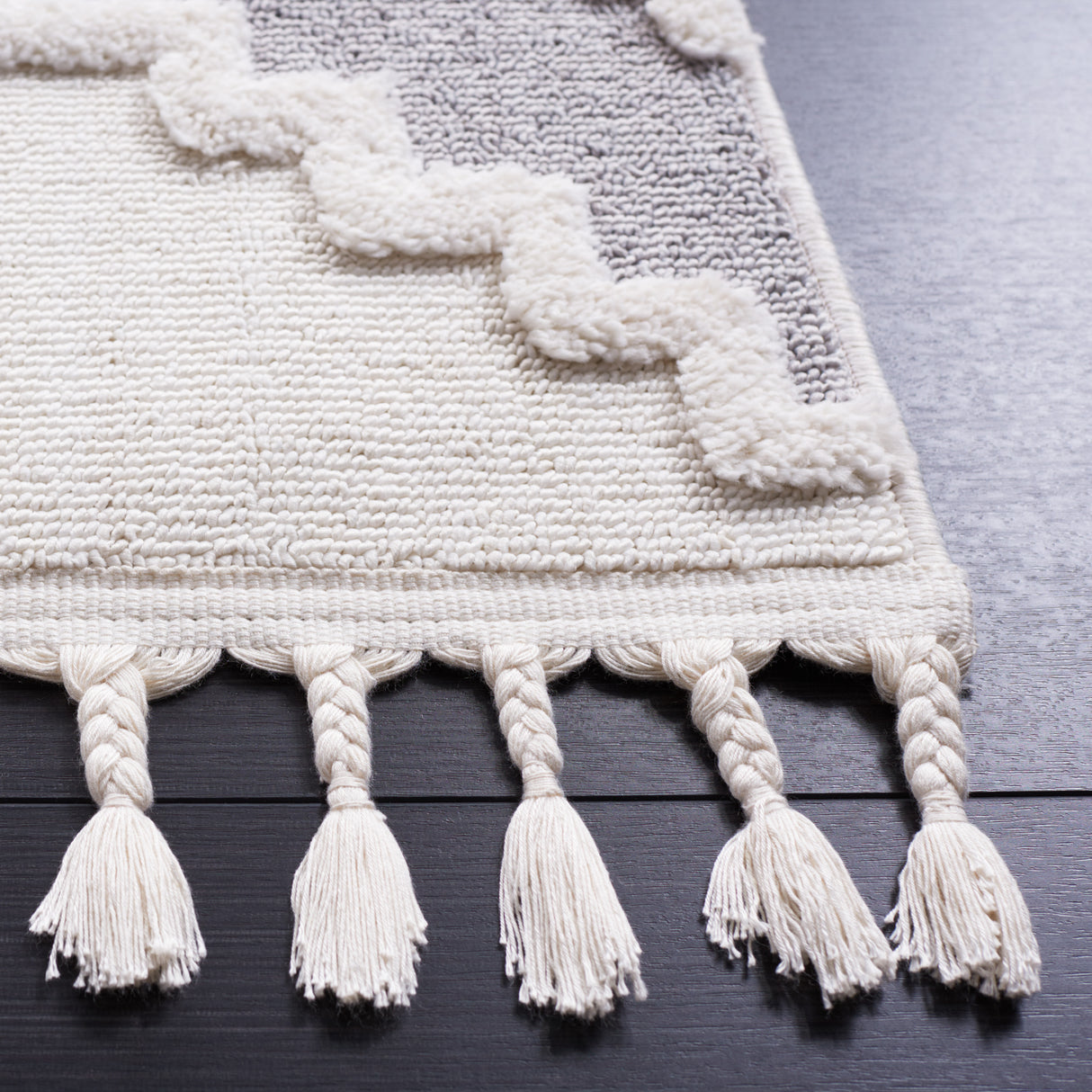 Safavieh Marrakesh Mrk532B Ivory/Grey Rug.