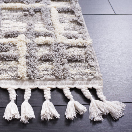 Safavieh Marrakesh Mrk544A Ivory/Dark Grey Rug.