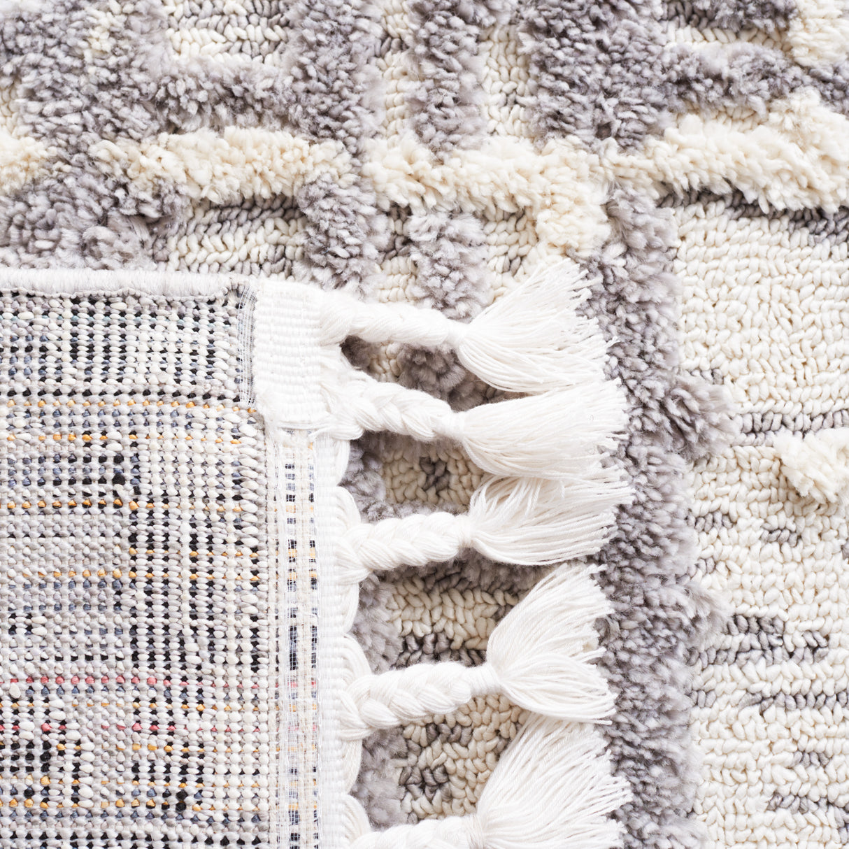 Safavieh Marrakesh Mrk544A Ivory/Dark Grey Rug.