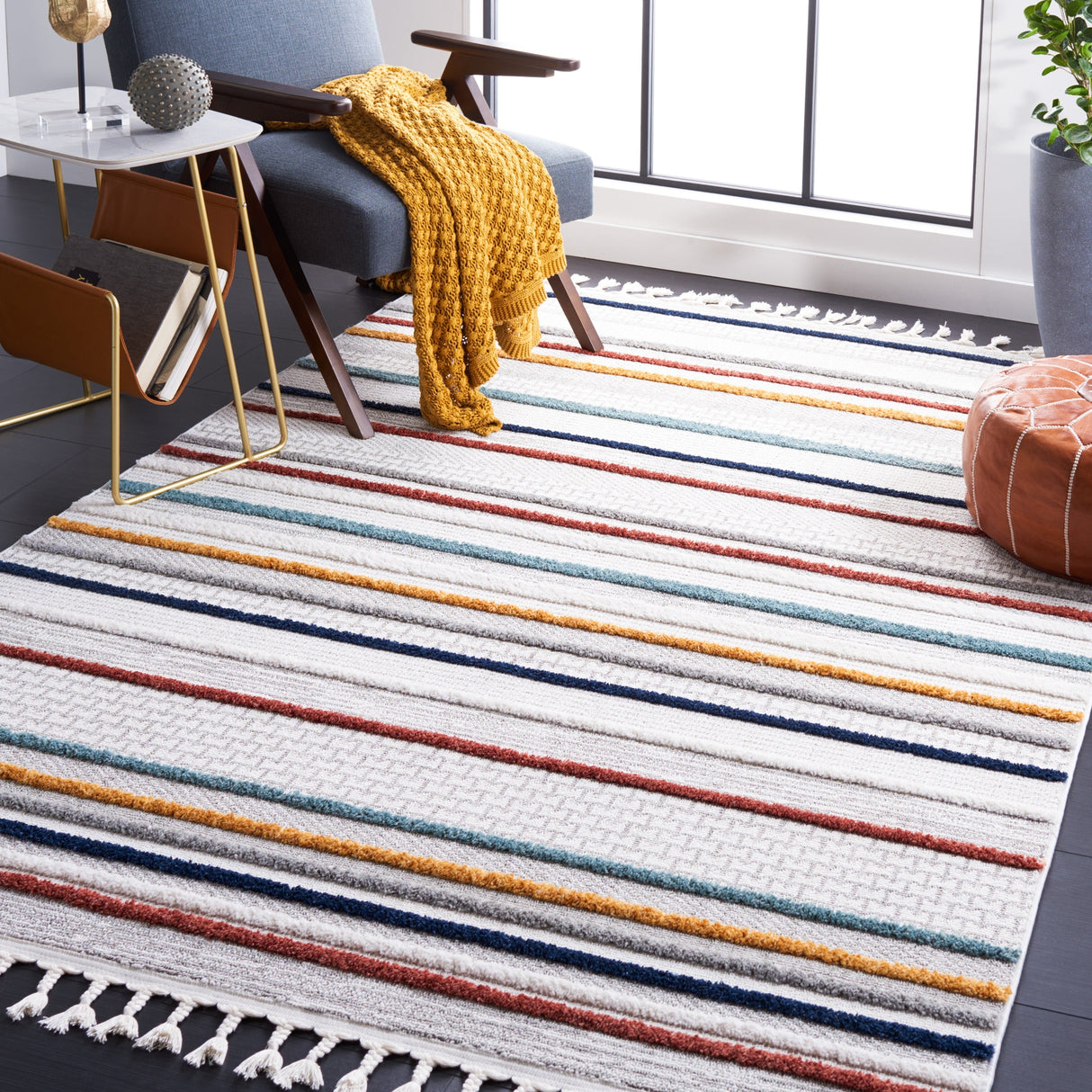 Safavieh Marrakesh Mrk550A Ivory/Multi Rug.