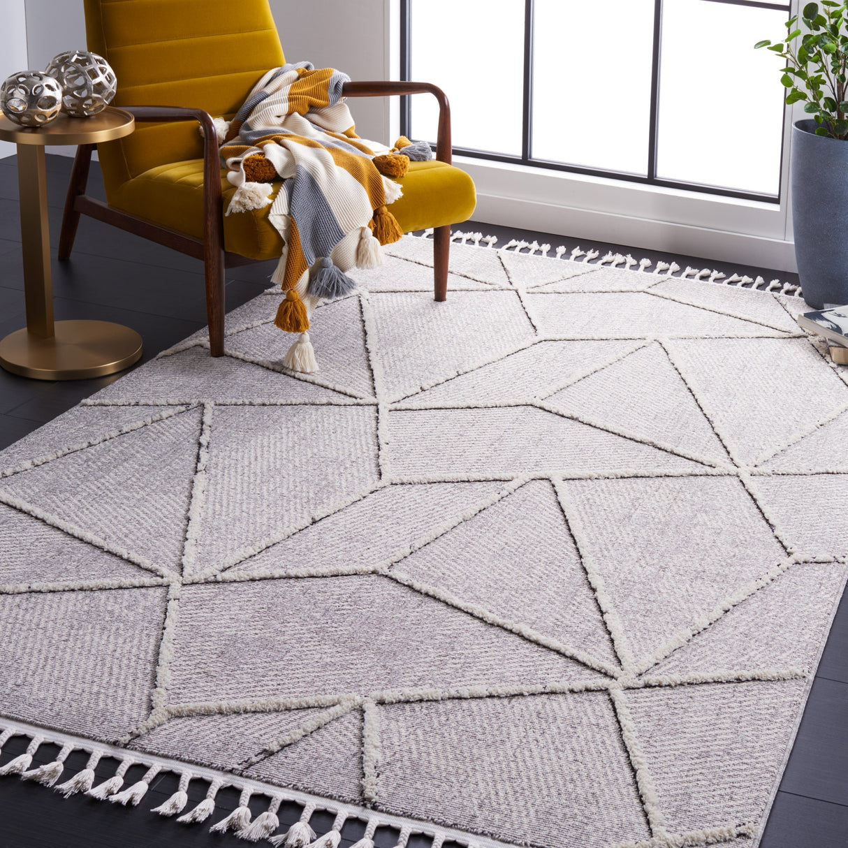 Safavieh Marrakesh Mrk552F Grey/Ivory Rug.