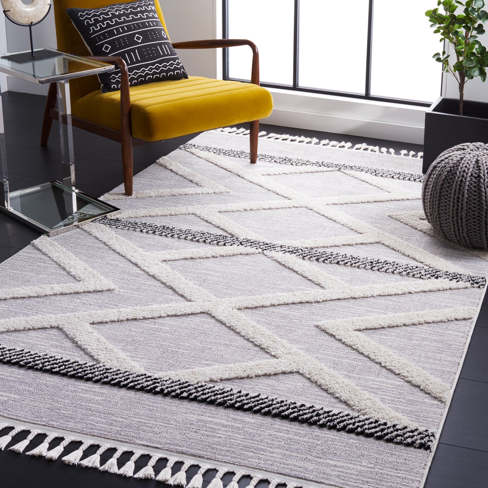 Safavieh Marrakesh Mrk564F Grey/Ivory Area Rug