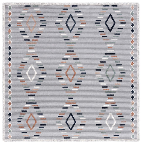 Safavieh Marrakesh Mrk602F Grey/Blue Rust Rug.