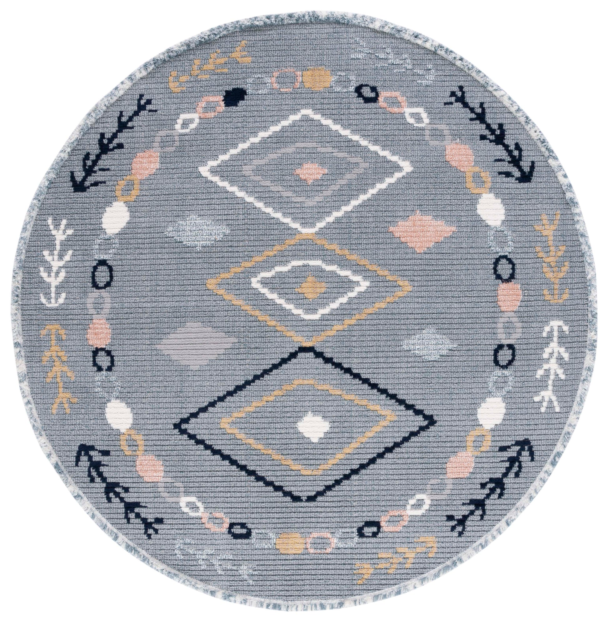 Safavieh Marrakesh Mrk604N Grey/Multi Area Rug