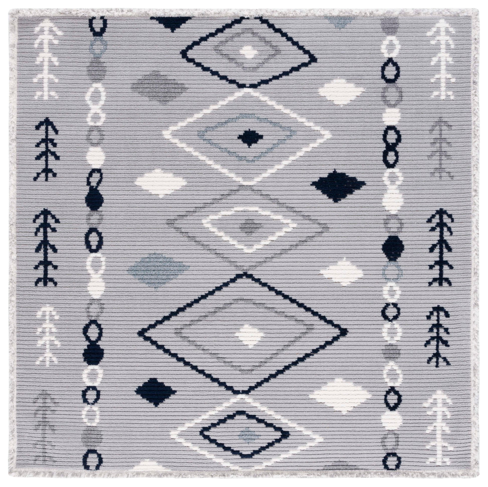 Safavieh Marrakesh Mrk604P Grey/Navy Area Rug