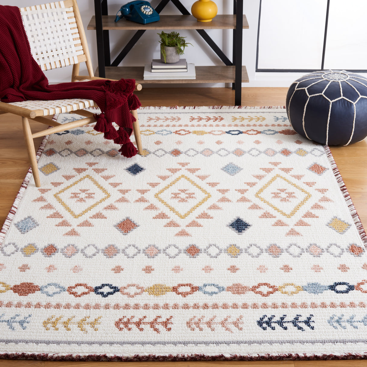 Safavieh Marrakesh Mrk606A Ivory/Multi Rug.