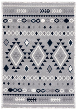 Safavieh Marrakesh Mrk606G Grey/Navy Rug.