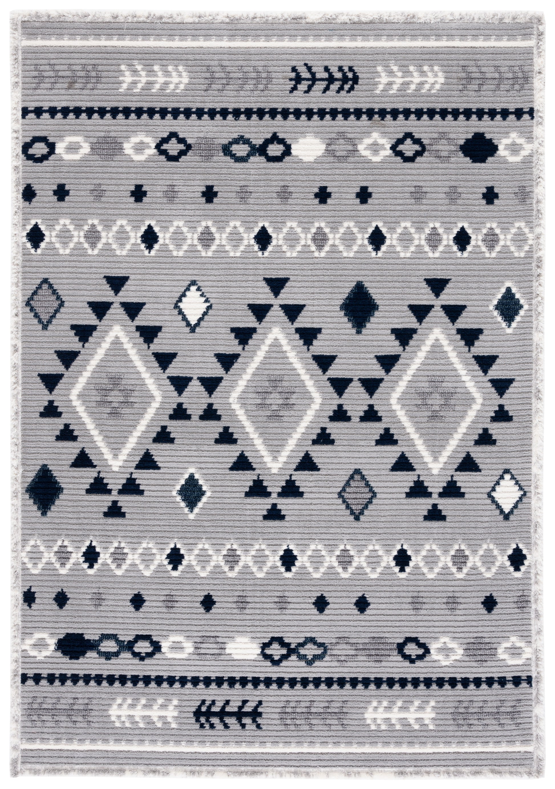 Safavieh Marrakesh Mrk606G Grey/Navy Area Rug