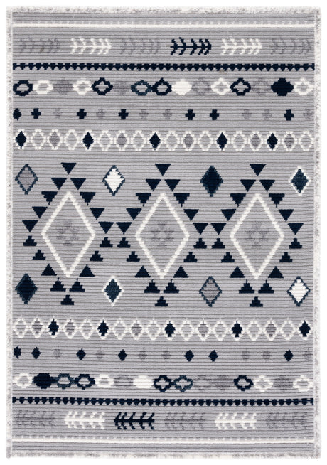 Safavieh Marrakesh Mrk606G Grey/Navy Rug.