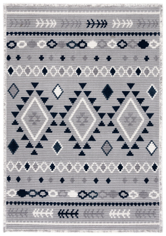 Safavieh Marrakesh Mrk606G Grey/Navy Area Rug