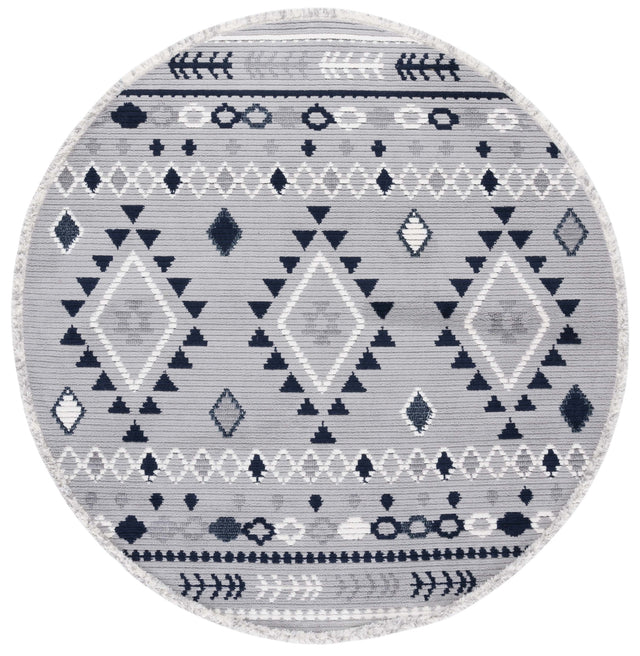 Safavieh Marrakesh Mrk606G Grey/Navy Rug.