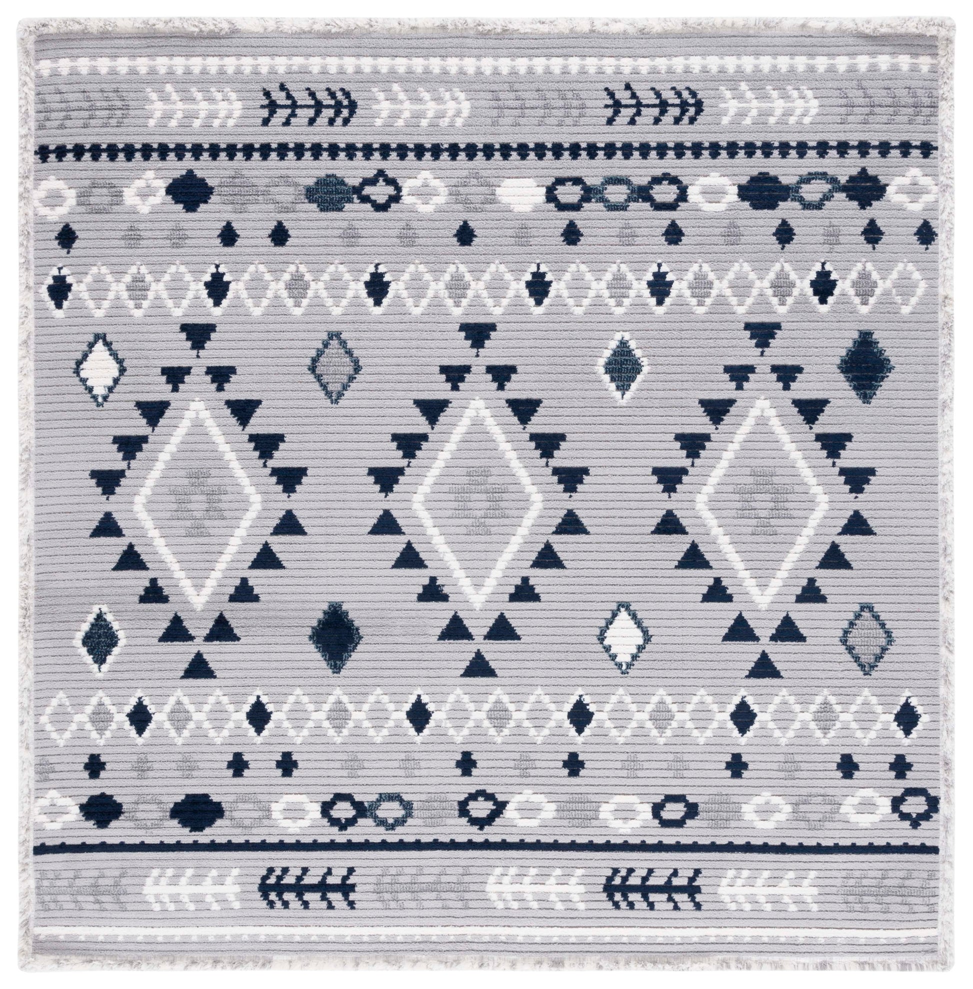 Safavieh Marrakesh Mrk606G Grey/Navy Area Rug