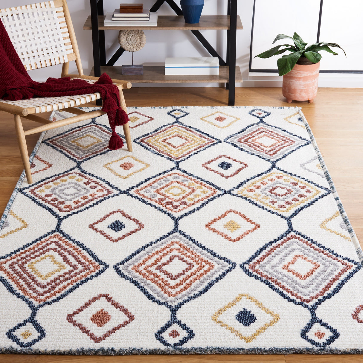 Safavieh Marrakesh Mrk608A Ivory/Multi Rug.