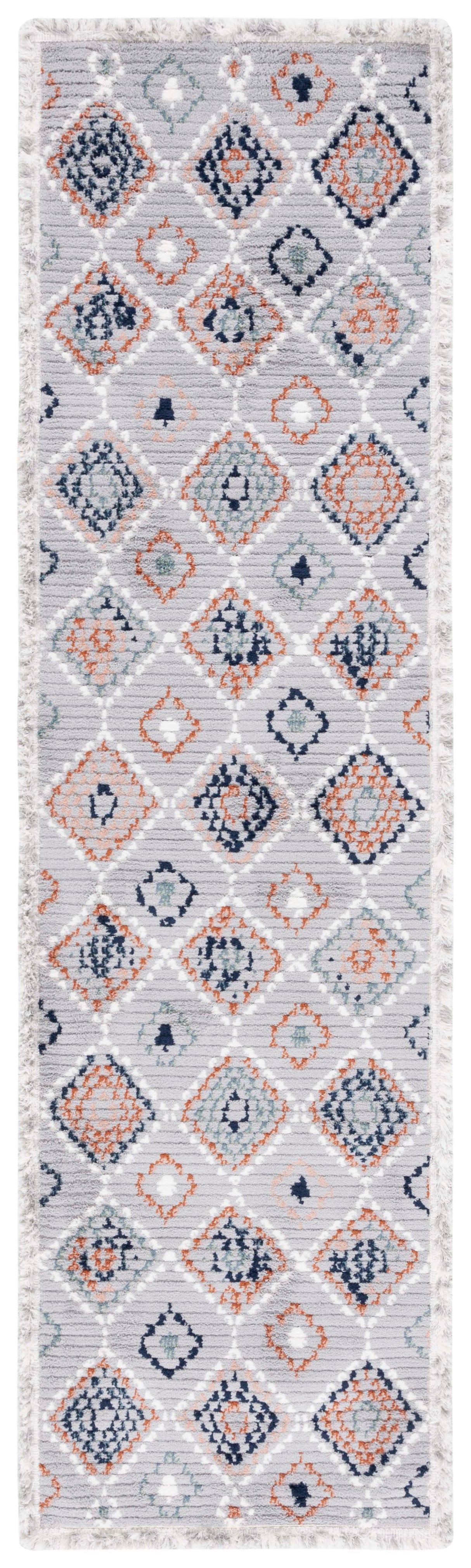 Safavieh Marrakesh Mrk608G Grey/Blue Rust Rug.