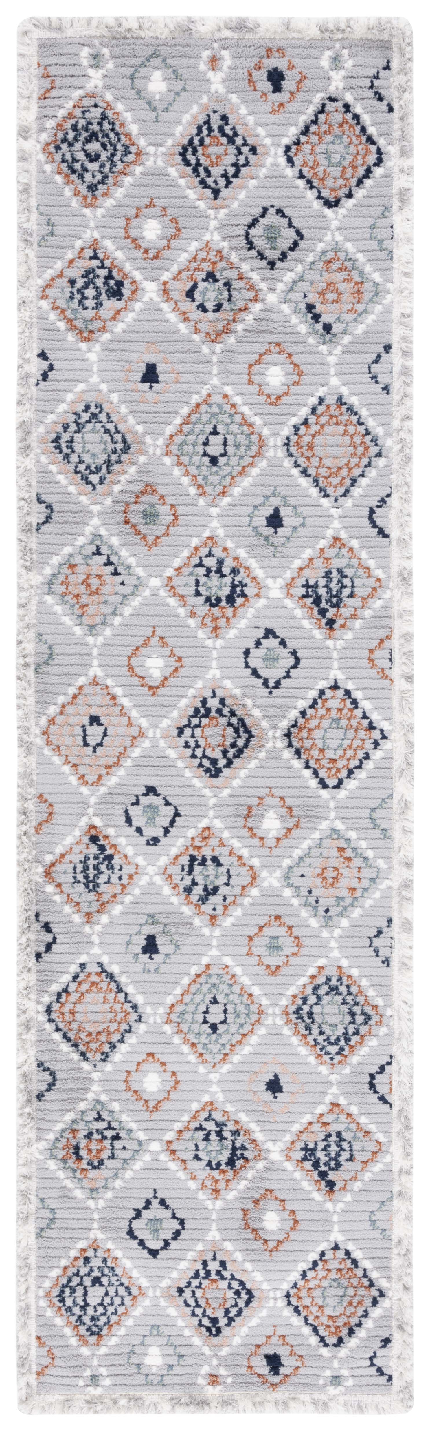 Safavieh Marrakesh Mrk608G Grey/Blue Rust Area Rug