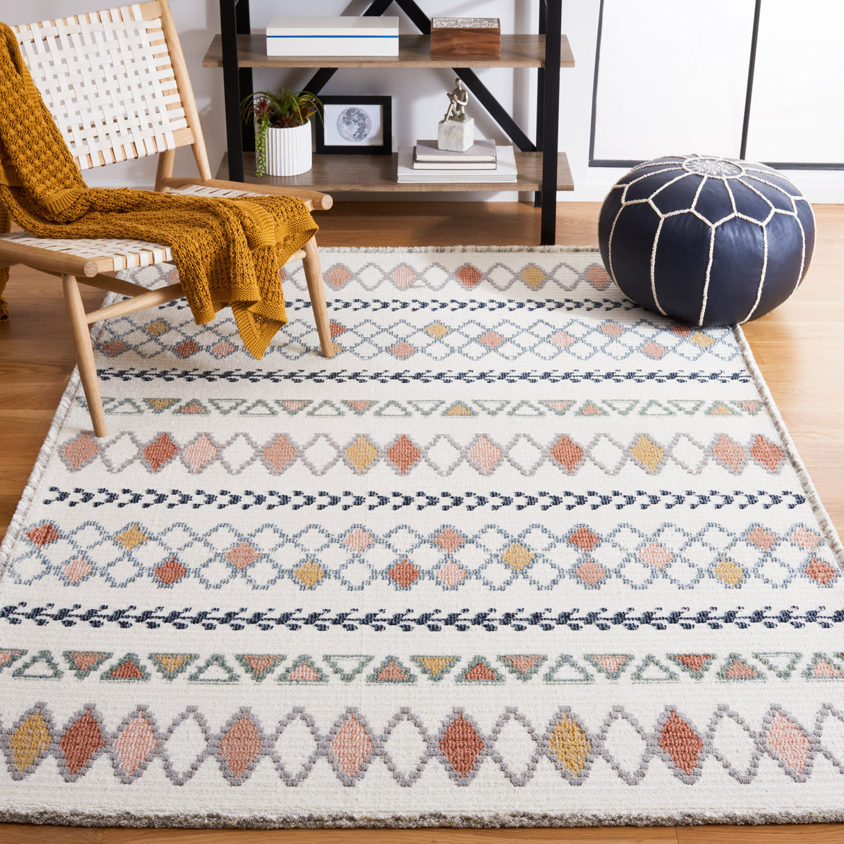 Safavieh Marrakesh Mrk610A Ivory/Multi Rug.