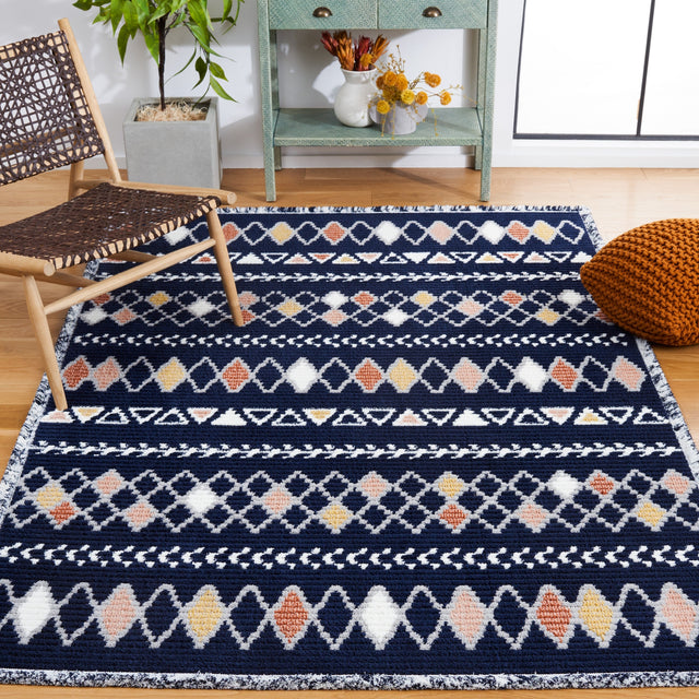 Safavieh Marrakesh Mrk610N Navy/Multi Rug.